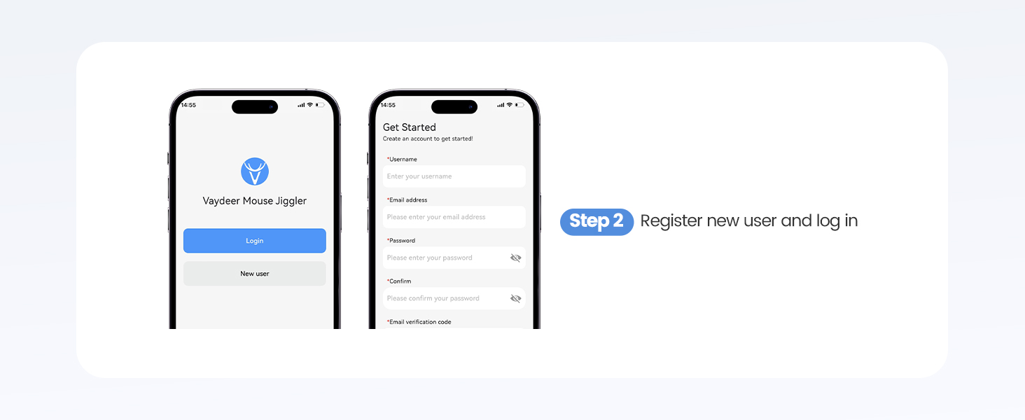 Mouse Mover Jiggler with APP Remote Control and Timer Function