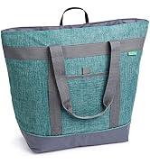 Jumbo Insulated Cooler Bag (Green) with HD Thermal Insulation - Premium, Collapsible Soft Cooler ...
