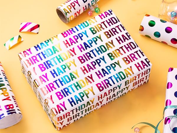 WRAPAHOLIC Birthday Wrapping Paper
