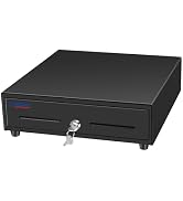 RIBAO 13'' Cash Registers Cash Drawer for Point of Sale(POS) System, 4 Bill 5 Coin with Adjustabl...