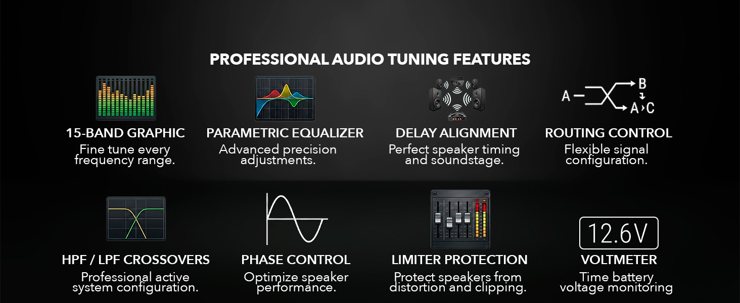 Bluetooth DSP PRO 2.4 BT+ Audio Processor with Precision Sound Tuning