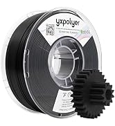 YXPOLYER Nylon Filament PA6 1KG 1.75mm Black High Speed Easy PA 3D Printing Filament with Heat Re...