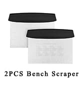 Vaincre Bench Dough Scraper Cutter - 2PCS 6" Stainless Steel Chopper Scraper Spatula with Measuri...