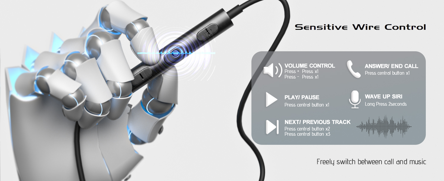 iPhone Earbuds with Wired Control