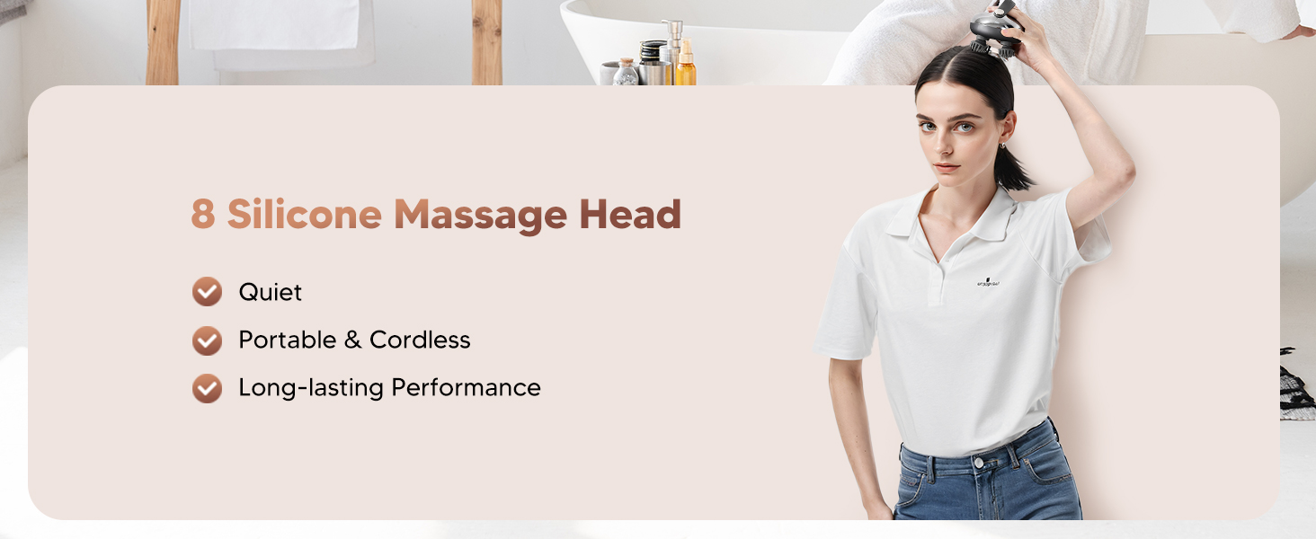 silicone massage head