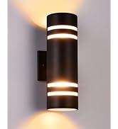 Housen Solutions Outdoor Light Fixture, IP63 Waterproof Modern Porch Lights Up Down Outdoor Wall ...