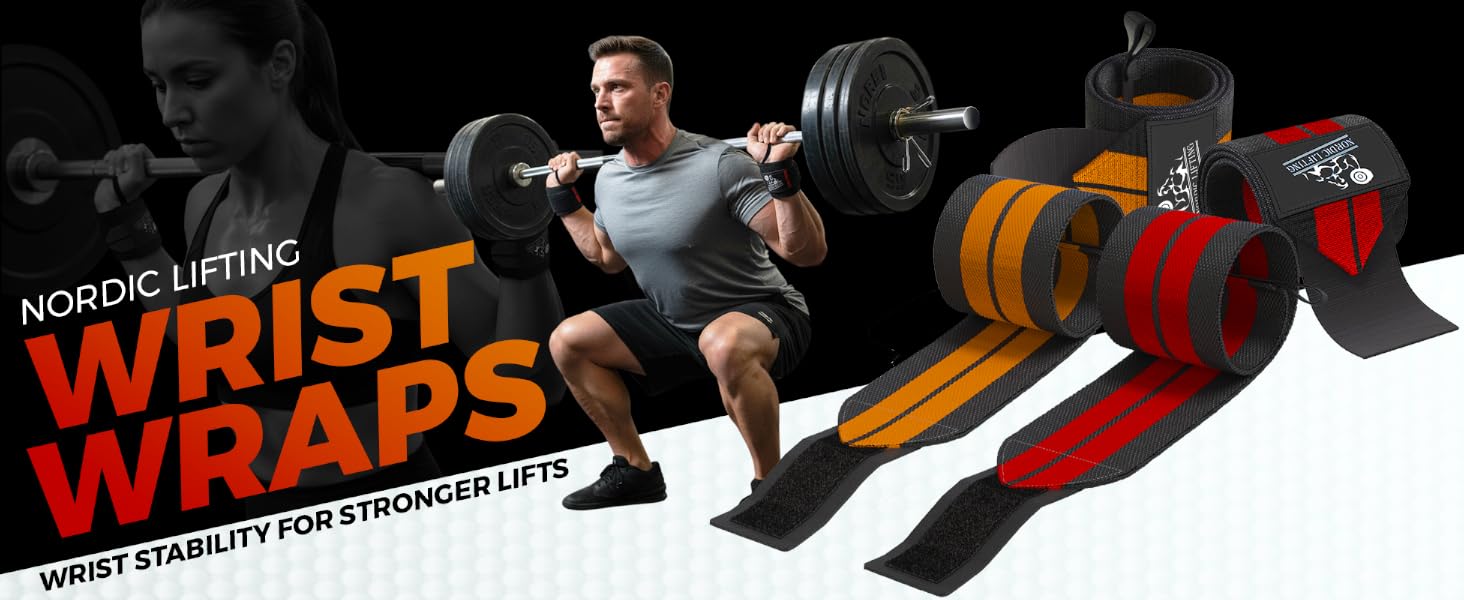 Weightlifting wrist wraps for gym training