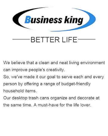 Business king trash can samll