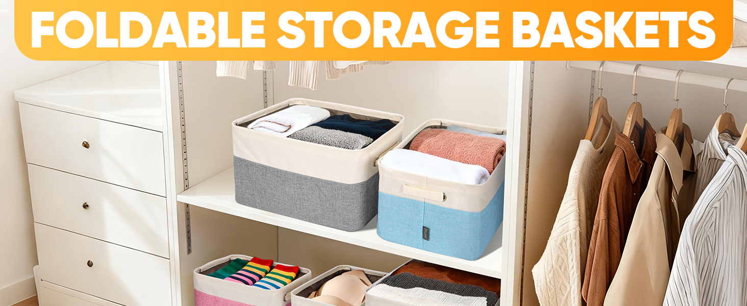 foldable storage baaskets