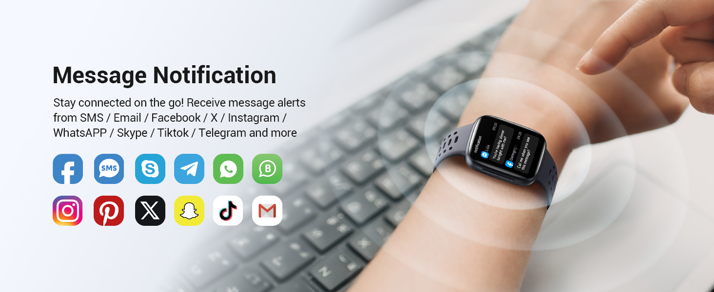 smart watch with notification