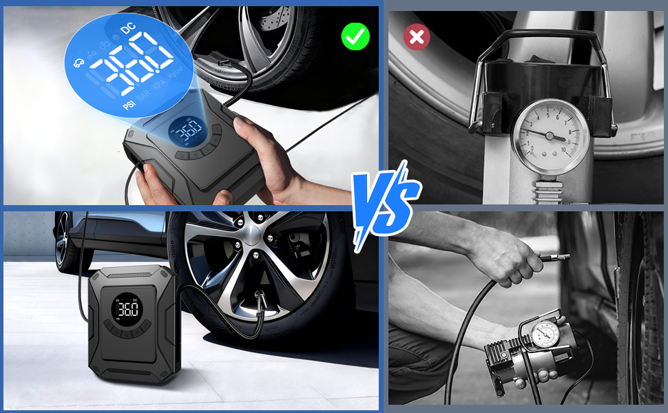 smart pump tire inflator car