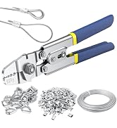 164ft Wire Rope Crimping Tool Kit, Fishing Crimping Tool With 304 Stainless Steel Cable 7x7 Stran...