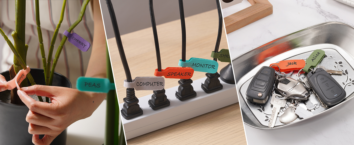 Trilancer Cable Cord Labels Large Size, for Organizing Wires and Identification