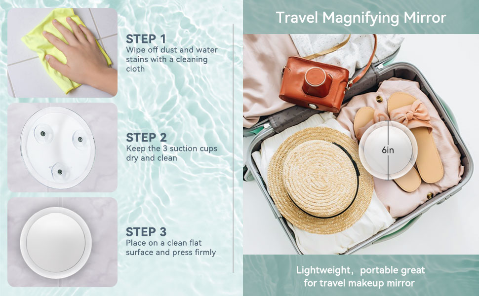magnifying mirror suction cup