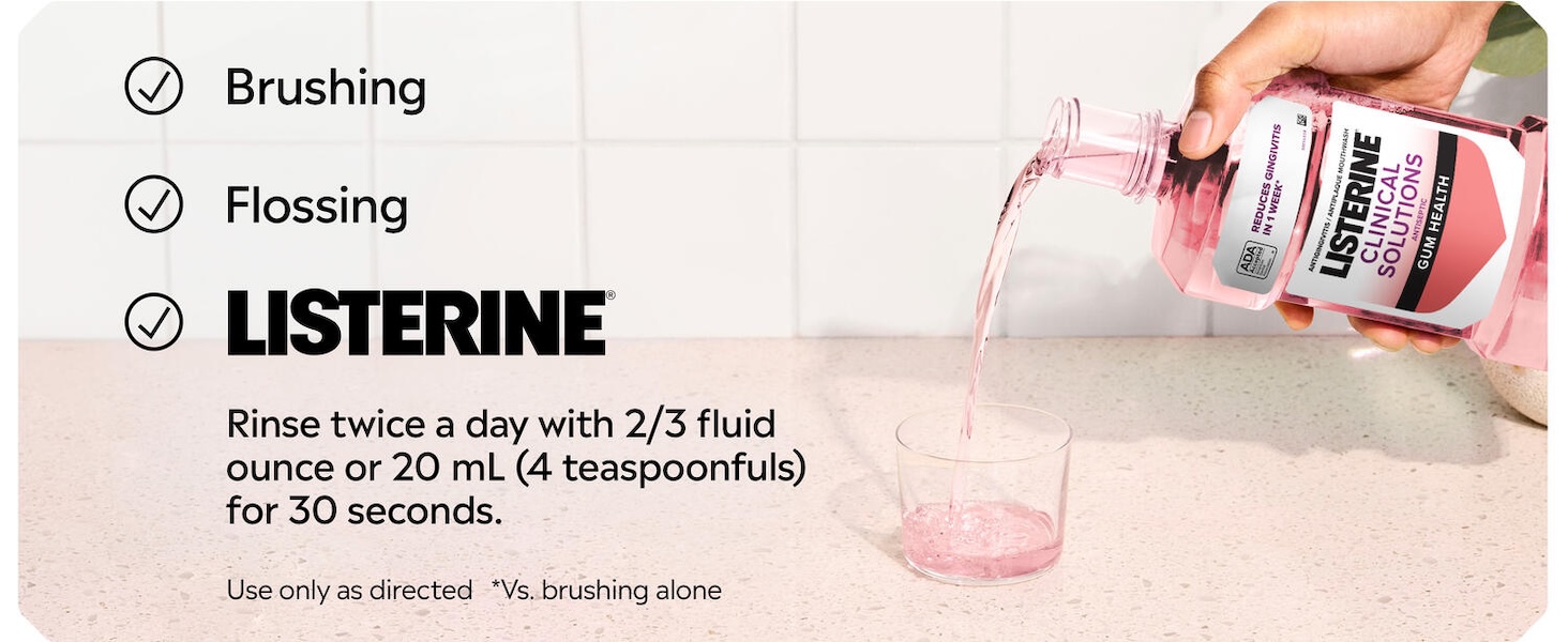 Brushing, Flossing, Listerine