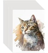 100PCS 8.5x11 Watercolor Paper Bulk, 140lb/300g Cold Press Thick Water Color Paper Pad for Kid Ch...