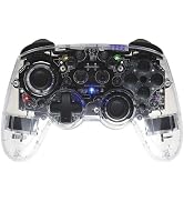 Mad Catz C.A.T. 9 Bluetooth 5.0 Wireless USB-C Wired Game Controller Clear 8-Color RGB Illuminati...
