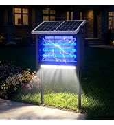 Solar Bug Zapper Outdoor 4500V UV Mosquito Killer for Yard Garden Camping | Smart Light Sensor, U...
