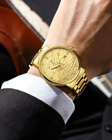 Close-up of a man’s wrist wearing a polished formal shirt cuff ideal for professional luxury styling