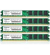 8GB Kit (4x2GB) DDR2 800Mhz Udimm RAM, Royemai DDR2-800U PC2-6400 2GB 1.8V CL6 240-pin 2Rx8 Non-E...
