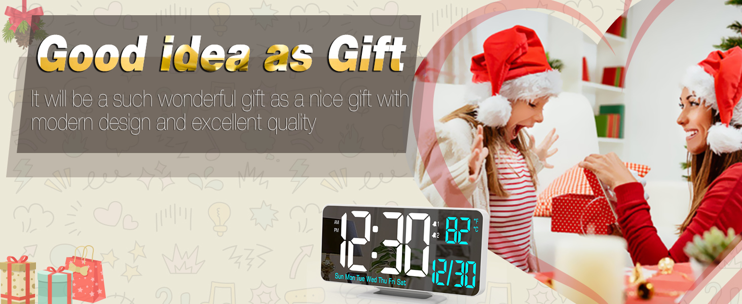digital clock as a gift