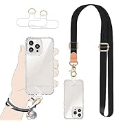 UKON Cell Phone Lanyard, Neck Strap and Wrist Strap for Phone Case Adjustable Crossbody Phone Str...