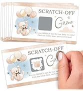 Big Dot of Happiness We Can Bearly Wait - Teddy Bear Baby Shower Game Scratch Off Cards - 22 Count