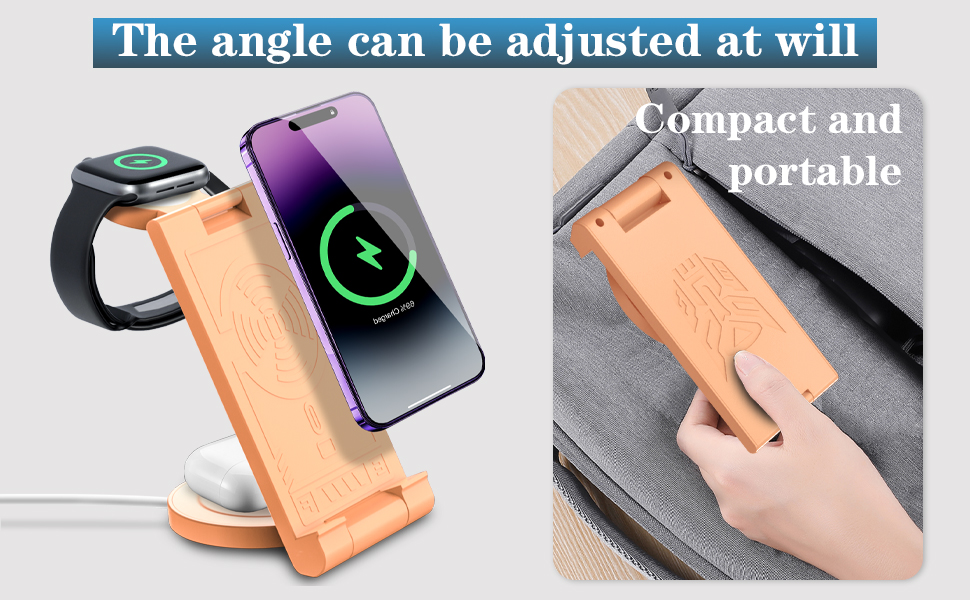 EFAITHFIX adjustable wireless charger, wireless charging station