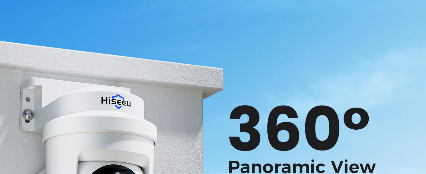 Hiseeu 360° view wired cameras
