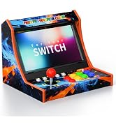 Retro Arcade Machine for Switch/OLED/Switch 2, Portable Arcade Cabinet with Joystick & Turbo Func...