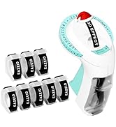 EazeID Embossing Label Maker with 8 Rolls Tape, Retro Embossed Label Maker Printer, Portable Embo...
