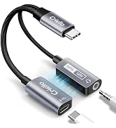 Criello Magnetic USB-C to 3.5mm Audio Adapter and Charger 2 in 1 Headphone and Charger Type C Aud...