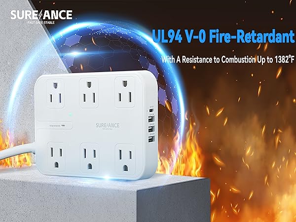 Power strip surge protector