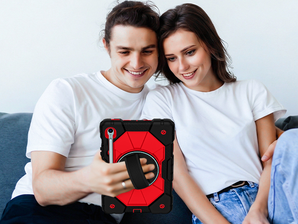 galaxy tab s10 fe tablet case with adjustable hand strap