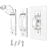 Smloplom Light Switch Guard, 2 Pack Clear Light Switch Lock, Light Switch Cover Guard, Child Proo...