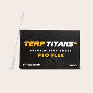 Terp Titans Pro Flex Flexible Logn Cotton Swab