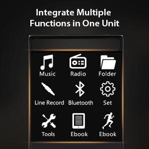 mp3 player with multiple functions, all in one
