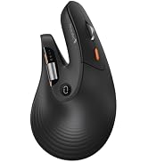 ProtoArc EM11 Pro Ergonomic Mouse for Large Hands, Side Scroll, Black | Designed for 7.5–8.5" han...