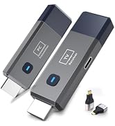 Wireless HDMI Transmitter and Receiver 328ft/100m Extender 4K Decode Input 1080P Output Plug&Play...