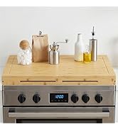 HOOBRO Bamboo Stove Top Cover, Noodle Board Stove Cover, Stove Top Cover Board for 30”x22” Electr...