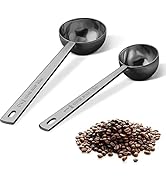 Premium Coffee Scoop Set, Set of 2, Metal Stainless Steel Long Handle Coffee Scoop, Measuring Cof...