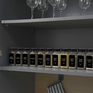 spice jars for cabinet