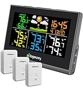 Urageuxy Weather Station with Multiple Sensors, Wireless Indoor Outdoor Thermometer Hygrometer wi...