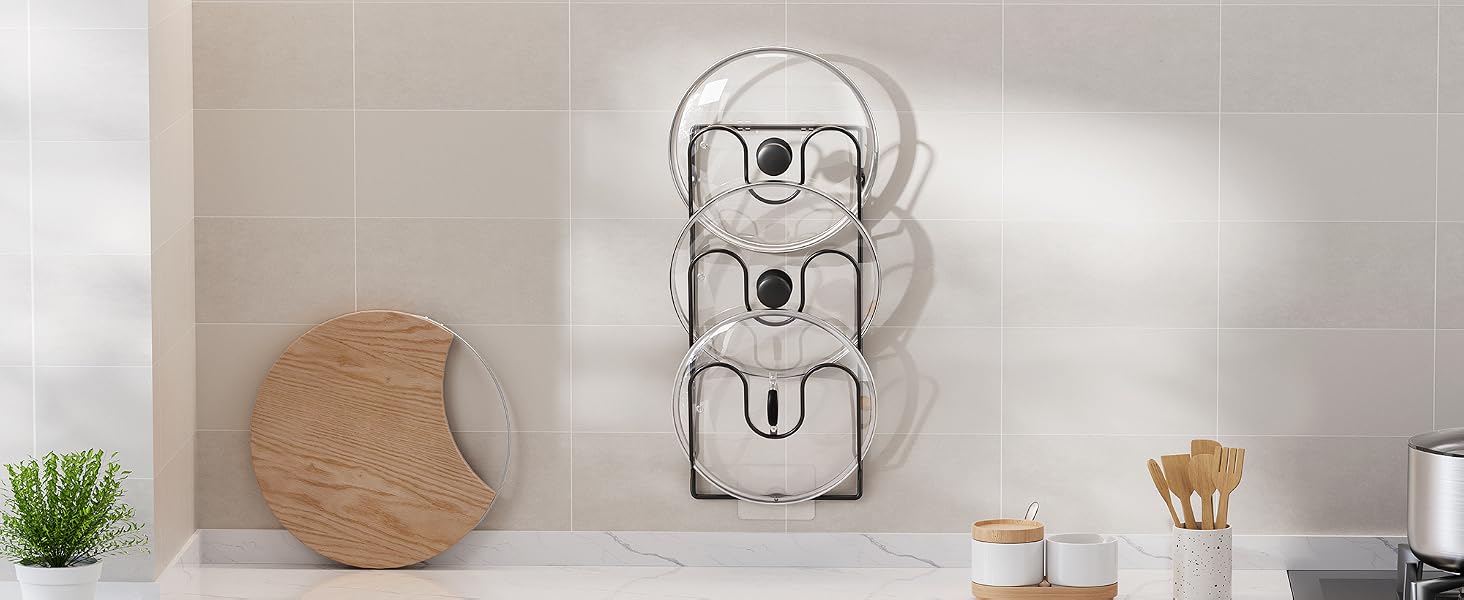 pot lid holders inside cabinet
