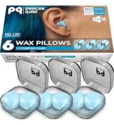 Peace&Quiet PQ Wax Ear Plugs for Sleep - 6 Silicone Wax Earplugs for Sleeping and Swimming - Gel ...