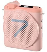 7RYMS WA2 Wireless Voice Amplifier for Teachers with Wireless lavalier Mic, Wireless Portable Amp...