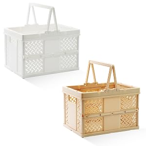 plastic baskets with handle