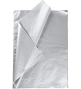 RUSPEPA Wrapping Tissue Paper - Metallic Silver Tissue Paper for DIY Crafts, Pack Bags - 19.5 x 2...