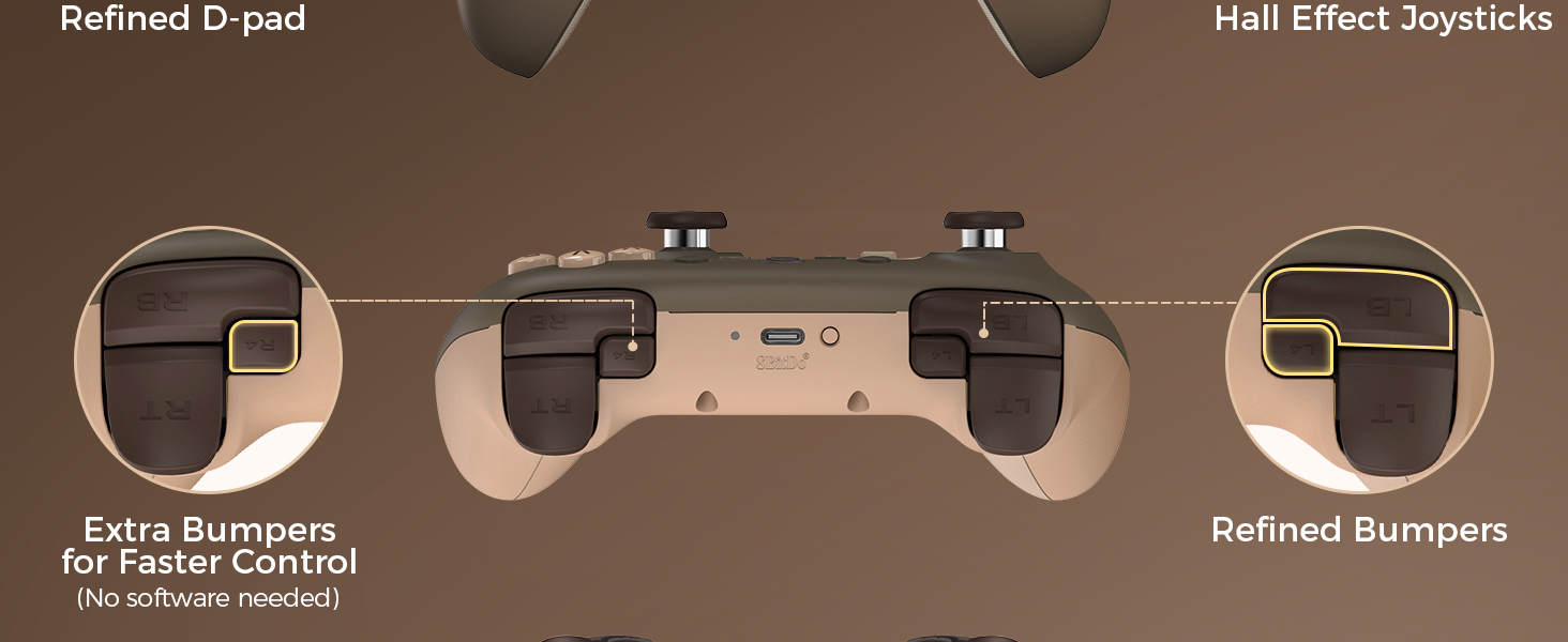 8Bitdo Ultimate 2C Wireless 2.4G Controller for Windows PC and Android