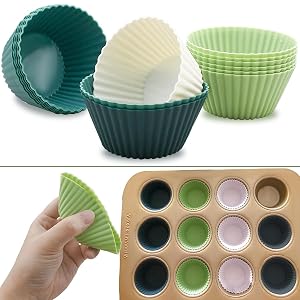 Silicone baking cup display